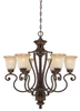 28226-ABZG Mid. Chandeliers-Glass Up - 360606 - Capital Lighting, Inc.