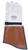 ILPG7C10 - Goat Skin Leather Protector Glove, with strap, 16