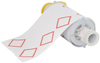 Brady Red on White Thermal Transfer Die-Cut Thermal Transfer Printer Label Roll - 8.3 in Width - 6.1 in Height - 130776 - 662820-99294 - R. S. Hughes Company, Inc.