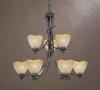 95689-OB Mid. Chandeliers-Glass Up - 712153 - Capital Lighting, Inc.