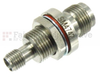 Bulkhead SMA Female (Jack) to TNC Female (Jack) Adapter, Passivated Stainless Steel Body, 1.4 VSWR -- SM4742 - Image