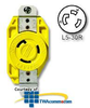 Leviton 30 Amp 125V Single Locking Flush Receptacle - 26CM-10 - TelephoneStuff.com