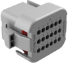 Housing, Plug, 18Pos, Plastic, Grey; Product Range Amphenol Sine/tuchel - 70AC9017 - Newark, An Avnet Company