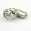 M55339/14-00306 RA BNC Male (Plug) to BNC Female (Jack) Adapter, Silver Plated Brass Body - M55339/14-00306 - Fairview Microwave Inc.