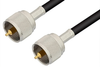 UHF Male to UHF Male Cable 24 Inch Length Using RG58 Coax, RoHS - PE3015LF-24 - Pasternack
