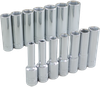 14 Pieces 6 Point Deep Metric Socket Set - 29214 - Gray Tools Canada Inc.