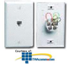 Leviton Flush Mount Modular Wall Jack - Contractor Pack - C0249-CP - TelephoneStuff.com