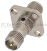 4 Hole Flange RP SMA Female (Jack) to RP SMA Female (Jack) Adapter, High Temp, 1.35 VSWR -- SM4990 - Image