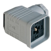 GDMW High-Voltage Line DIN Standard Field Attachable Connector: Form A, 4-pin (3+1PE; PE across cable outlet), grey housing, screw type, PG11; without circuitry, 400 V AC/DC, 16 A - GDMW 3011 DF grey - Belden Inc.