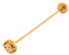 WR-5 Waveguide Section 6 Inch Straight Length with UG-387/U-Mod Round Cover Flange from 140 GHz to 220 GHz - FMW05S000-6 - Fairview Microwave Inc.