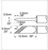 Metcal Smartheat Desoldering Tip PHT-755477 - Knife Tip - 0.59 in Tip Length - 0.2 in Tip Width - 0.02 in Thick - PHT-755477 - R. S. Hughes Company, Inc.