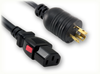 LOCKING NEMA L5-15P to IEC-60320-C13 AUTO-LOCK HOME // Power Cords // Auto-Lock® Power Cords // High Voltage/High Current Auto-Lock® - Locking Blade - 4810.072AL - Quail Electronics