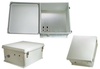 18x16x08 Fiberglass Reinf Polyester FRP Weatherproof Outdoor IP66 NEMA 4 Enclosure, PoE MNT PLT Gray - TEF181608-400 - Transtector Systems, Inc.