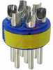 connector comp,insert only,size 24,blueinsul,7 #8 solder cup pin contact - 70141399 - Allied Electronics, Inc.