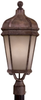 8696-1-61-PL 1 Light Post Mount - 8696-1-61-PL - Minka Group