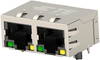 Rj45 Connector, Jack, 8P8C, 2Port, Cat5; Modular Connector Type Te Connectivity - 99AC3093 - Newark, An Avnet Company