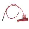 0.025″ Sq. Socket to Shrouded R/A Banana Plug, 22 AWG PVC Test Lead -- 9808 - Image