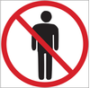 Brady B-120 Fiberglass Reinforced Polyester Square White Restricted Area / No Trespassing Sign - 7 in Width x 7 in Height - 69793 - 754476-69793 - R. S. Hughes Company, Inc.