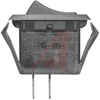 Switch, Rocker; SPST; 15 A @ 125 VAC/10A @ 250 VAC; 125/250; On-Off; Black -- 70207300