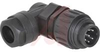 connector,plastic circ,rt angle male cable conn,6+gnd silver plt,solder term,blk - 70013146 - Allied Electronics, Inc.