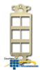 ICC Decorex Insert 6 Port for HD Modules - IC107DI6 - TelephoneStuff.com