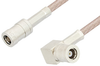 SMB Plug to SMB Plug Right Angle Cable 24 Inch Length Using RG316-DS Coax, RoHS - PE34485LF-24 - Pasternack