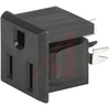 Outlet; Snap-in Panel; 15 A; 125 V; Thermoplastic, Nylon 66; NEMA - 70080668 - Allied Electronics, Inc.