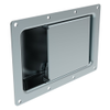 Push-to-Close Latch, Large Pivot Pawl Size, Non-Locking, Rivet Mount, 5.2mm  dia. Holes, 23.4mm  Grip, Steel, Zinc Plated, Bright Chromate - 64-60-502-10 - Southco