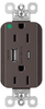 Usb Charger Rcpt, 2Port, 125V, Brown; Product Range Legrand Pass & Seymour - 22AC2689 - Newark, An Avnet Company