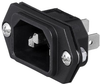 Iec Pwr Connector, C14 Inlet, 10A; Iec Connector Type Schurter - 48AC2456 - Newark, An Avnet Company