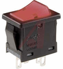 Switch, Rocker; SPST; 9 A @ 125 VAC/6 A@ 250 VAC; 120/250; On-None-Off; Red -- 70192001