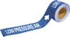 Brady Pipe Markers-To-Go B-736 White on Blue Plastic Self-Adhesive Pipe Marker - 1 in Height - 8 in Length - Printed Msg = LOW PRESSURE AIR with Right Arrow - 20443 -- 754476-20443