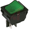 Switch, Rocker; DPST; 16 A @ 125 VAC, 10 A @ 250 VAC; 125/250; On-Off; Silver - 70128132 - Allied Electronics, Inc.