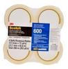 3M Scotch 600 Clear Box Sealing Tape - 1/2 in Width x 72 yd Length - 2.3 mil Thick - 74896 - 051125-74896 - R. S. Hughes Company, Inc.