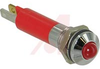 Indicator, Pnl-Mnt;LED;Red;8mm;24VDC;80mcd;Prominent Bezel;Satin Chrome - 70011580 - Allied Electronics, Inc.