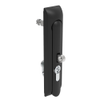 Swinghandle Latch, Large Size - 150 mm , With Padlock Hasp, Use with Linear Actuator or as Single Point Latch, 3 mm Double Bit DIN, Non-Sealed, Zinc Alloy, Powder Coated, Black -- H3-60-270-050 - Image