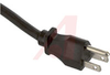 Cord, Pwr; 13 A; 125 V; 12 Ft; NEMA 5-15 plug; Blk Rubber Jkt; Stripped End - 70125966 - Allied Electronics, Inc.