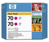 70 Ink Cartridge for Designjet Z2100/3100/3200 w/ Vivera Ink Twin Pack- Magenta - CB344A - LexJet Corporation