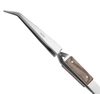 Excelta Three Star Utility Tweezers 30-SA - Stainless Steel Curved Strong Broad Tip - 0.08 in Tip Width - 6 in Length - 0.04 in Thick - EXCELTA 30-SA - R. S. Hughes Company, Inc.