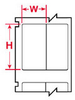 Brady B-502 White Vinyl Thermal Transfer Die-Cut Thermal Transfer Printer Label Roll - 0.75 in Width - 0.75 in Height - WML-508-502-2S - 662820-32643 - R. S. Hughes Company, Inc.
