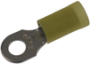 Terminal, Ring Tongue, #10, Crimp Yellow; Stud Size - Metric Abb - Thomas & Betts - 65F726 - Newark, An Avnet Company