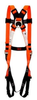 3M Feather 1010Q Orange Universal Vest-Style Body Harness - Polyester Webbing - 078371-63160 - 078371-63160 - R. S. Hughes Company, Inc.