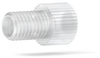 Flangeless Nut Short Tefzel™ (ETFE) 1/4-28 Flat-Bottom, for 1/8