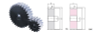 KHK SSAG1-25, Module 1, 25 Tooth, Ground Carbon Steel Spur Gears -- ssag1-25 - Image