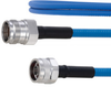 Plenum Low PIM 4.3-10 Female to N Male Cable SPP-250-LLPL Coax in 24 Inch Using Times Microwave Parts and RoHS - FMCA1910-24 - Fairview Microwave Inc.