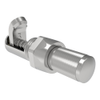 Compression Latch, Self-Adjusting, Miniature Size, No Restriction, Knurled Knob, 1.5-4.8mm Panel, 0.8-7.1mm Grip, Steel, Zinc Plated, Bright Chromate - 27-99-126-10 - Southco