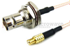 MCX Plug to BNC Female Bulkhead Cable RG-316 Coax in 72 Inch - FMC0738315-72 - Fairview Microwave Inc.
