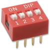 Dip Switch, Spst-No, 4Pos, Slide, 24Vdc; No. Of Circuits Multicomp Pro - 69AC3093 - Newark, An Avnet Company