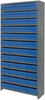 Closed Shelving, 13Shelves, 48Bins, Blue; Shelving Unit Type Quantum Storage - 44AC4628 - Newark, An Avnet Company