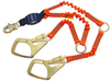 DBI-SALA Force2 Hi-Vis Orange Shock-Absorbing Lanyard - 6 ft Length - 840779-09774 - 840779-09774 - R. S. Hughes Company, Inc.